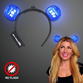 5 Day - Custom Blue Light Up LED Mouse Ears